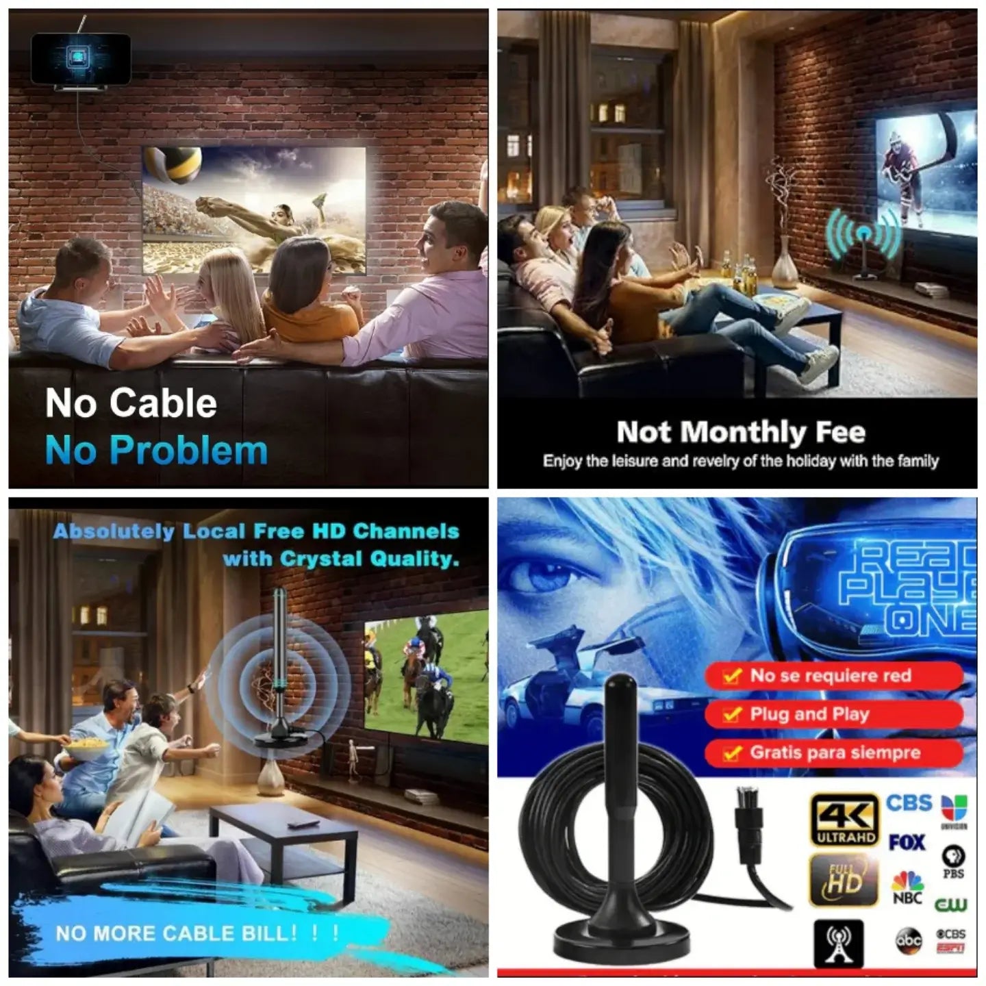 Antena digital HD TV